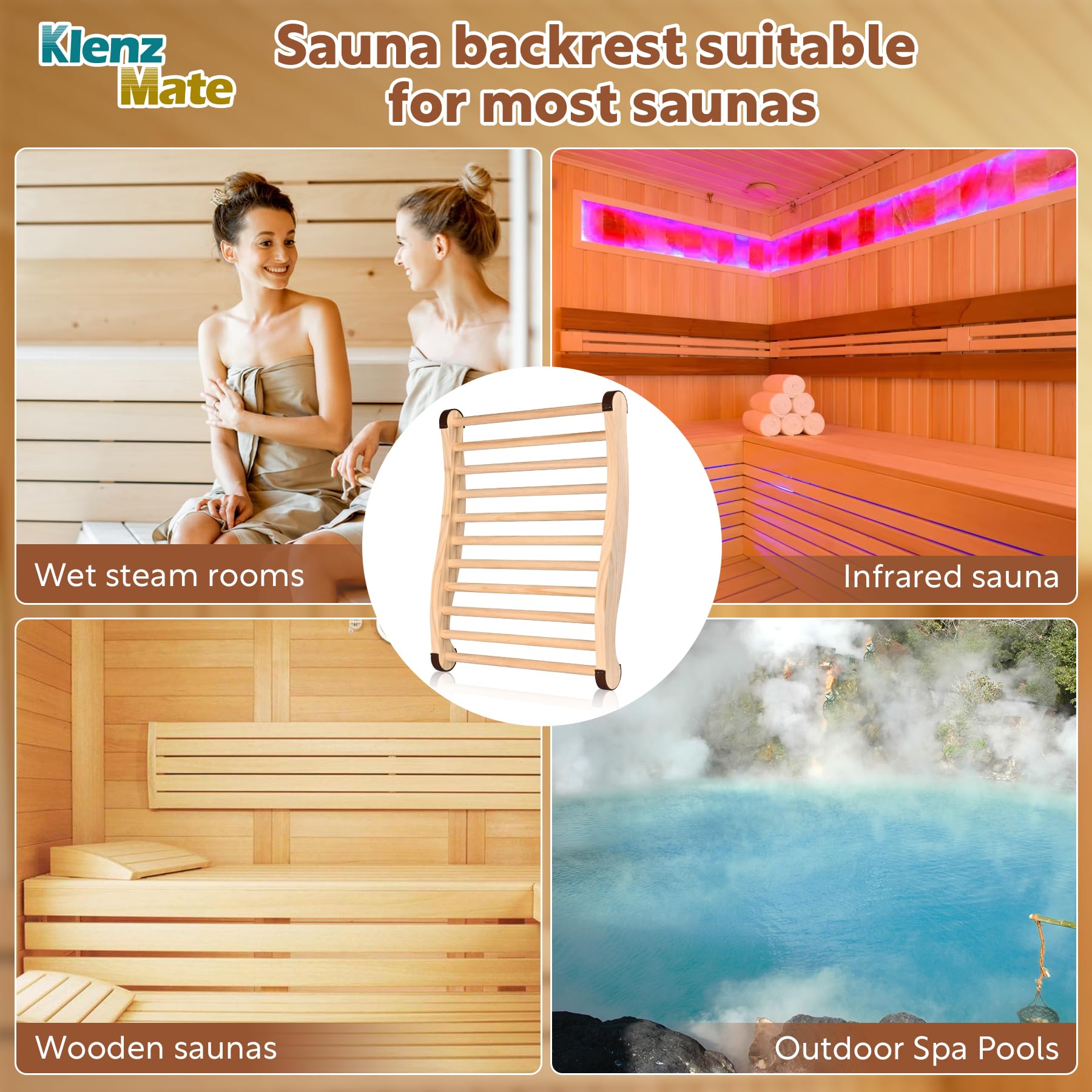 KlenzMate no-assembly backrest ready for immediate use
