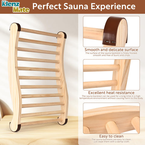 KlenzMate S-shaped backrest offering ergonomic spine support