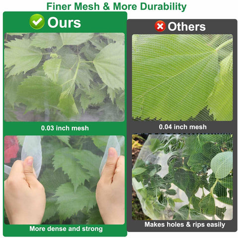 KLEWEE translucent fruit tree netting shields fruit trees and berries from wildlife.