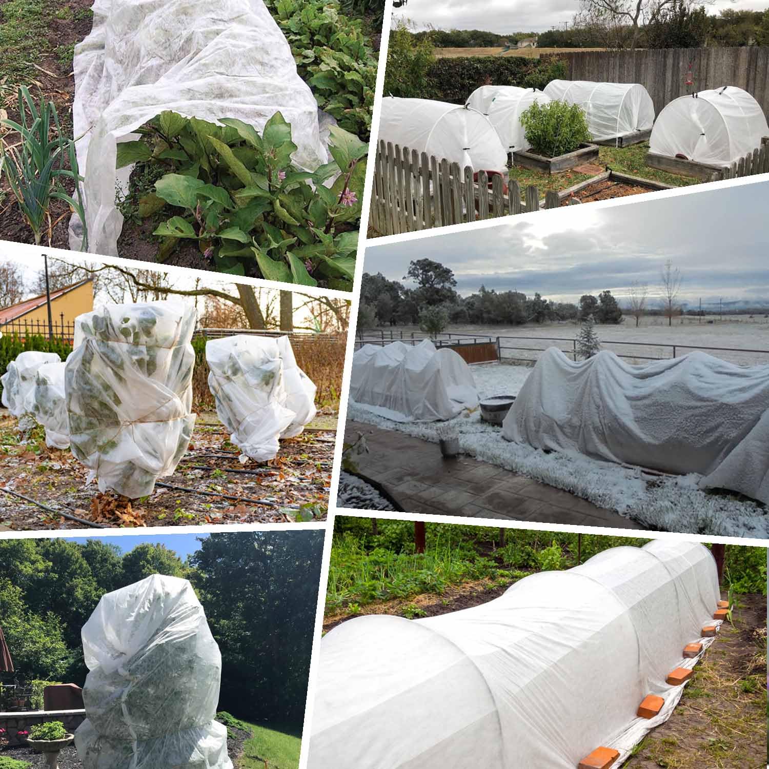 KLEWEE frost cover shields plants from snow, hail, and wind