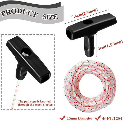Klfte premium starter rope showing high tensile strength for repeated use