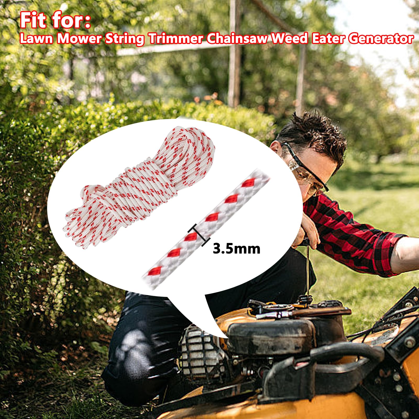 Klfte universal compatibility for lawn mower, generator, chainsaw and more