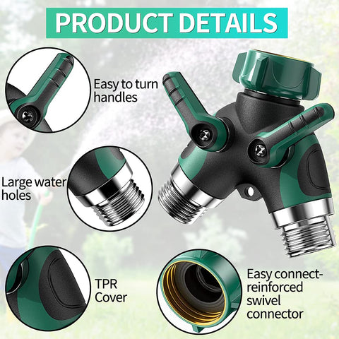 KLMNDUO garden hose splitter kink-free protector prevents hose tangles.