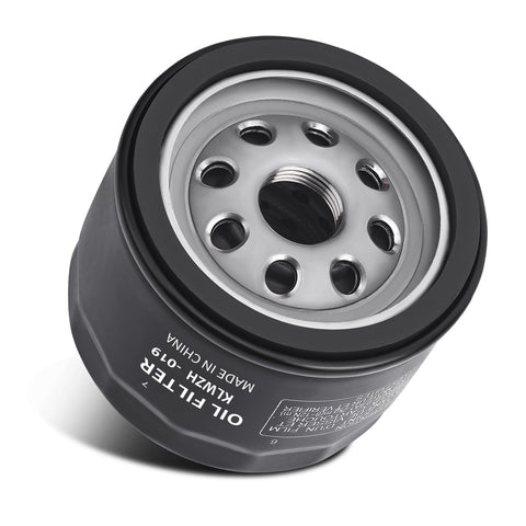 KLWZH oil filter side view showing rugged metal casing for durability