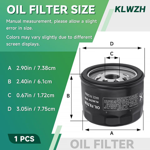 KLWZH oil filter top view with tight gasket seal to prevent leaks