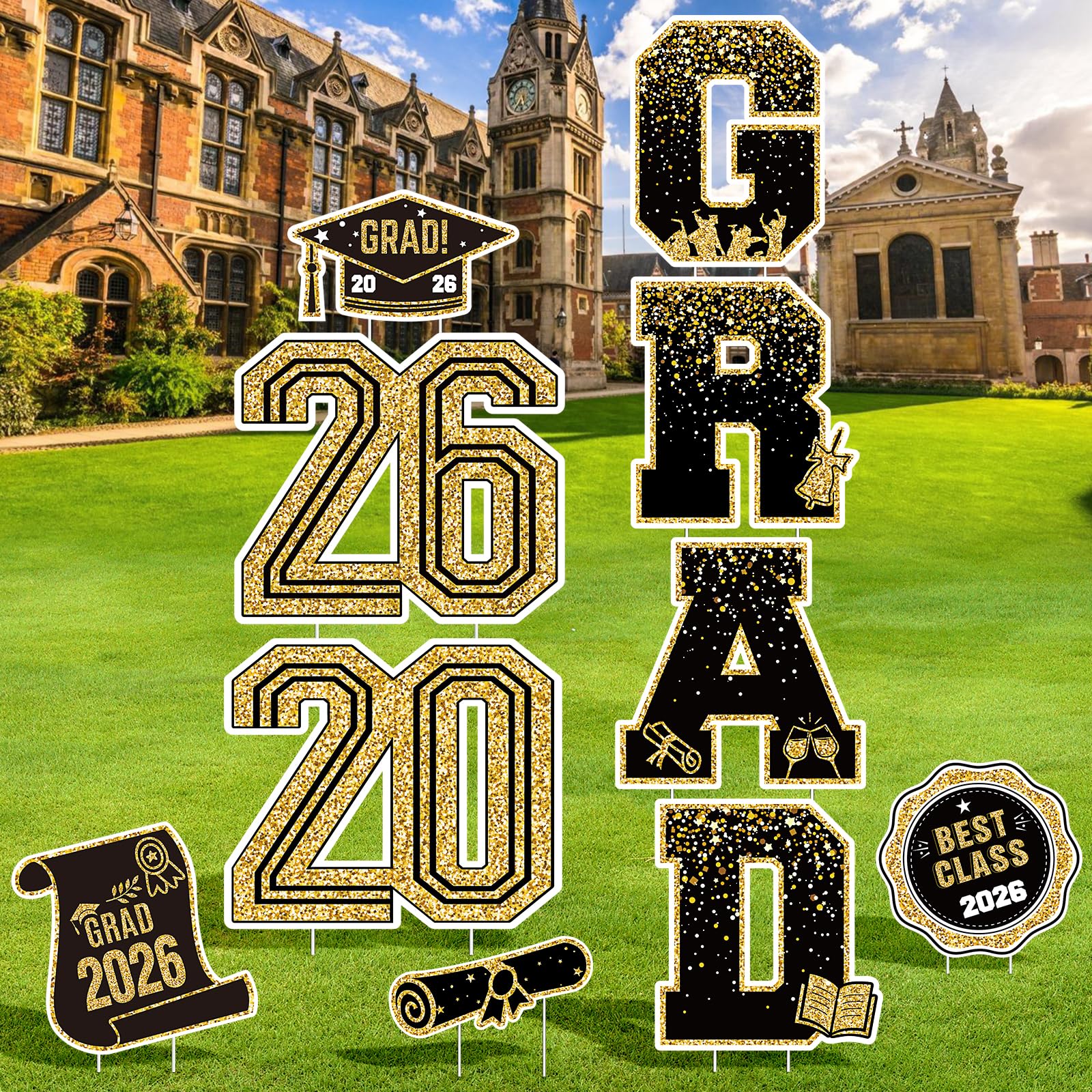 KLYRO weatherproof yard signs endure outdoor celebrations all season.