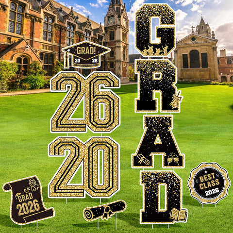 KLYRO weatherproof yard signs endure outdoor celebrations all season.