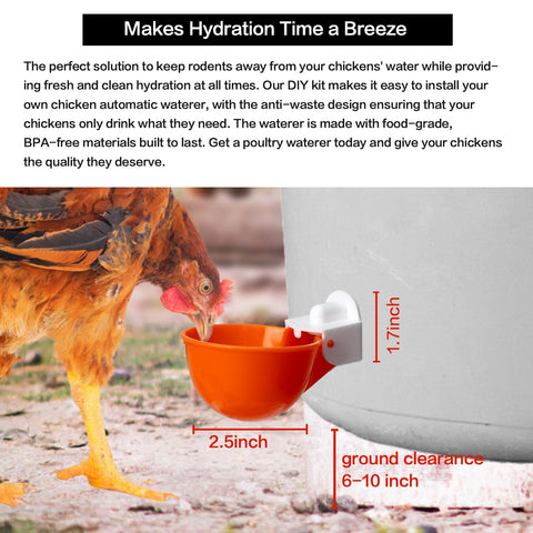 KLYWUN durable PP material designed for daily poultry use.