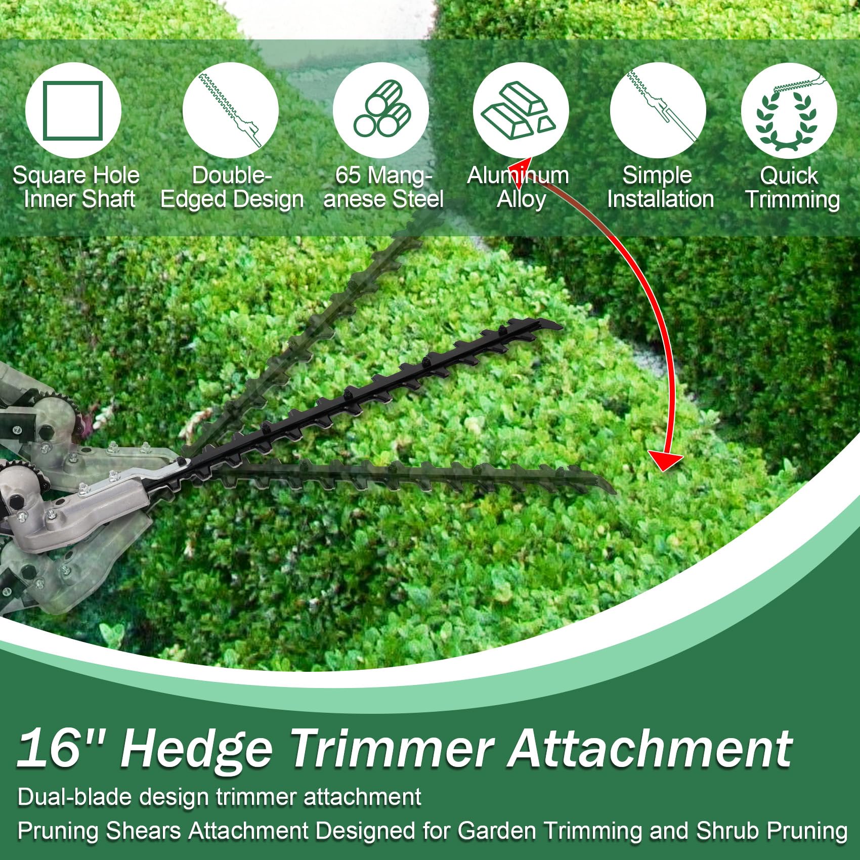 KMHGD hedge trimmer with 270-degree rotation for multi-angle cuts