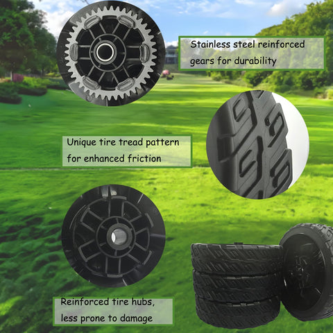 8-inch KMHGD wheel performs reliably on uneven terrain.