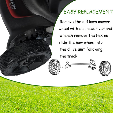 Easy replacement with KMHGD wheels saves maintenance time.