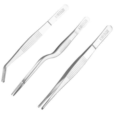 KMHIGH garden use tweezers in use for small plant handling and debris removal