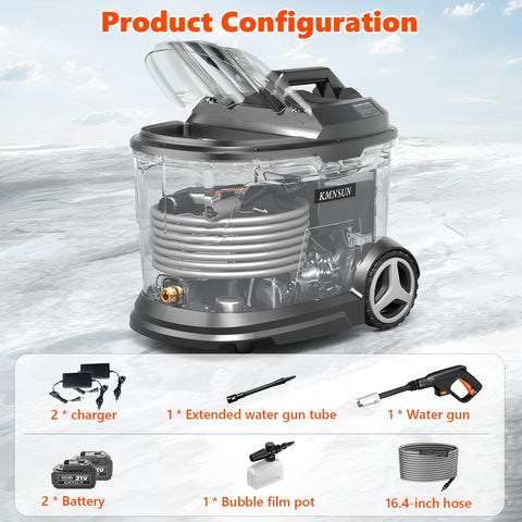 KMNSUN unit with four wheels enabling smooth 360-degree movement