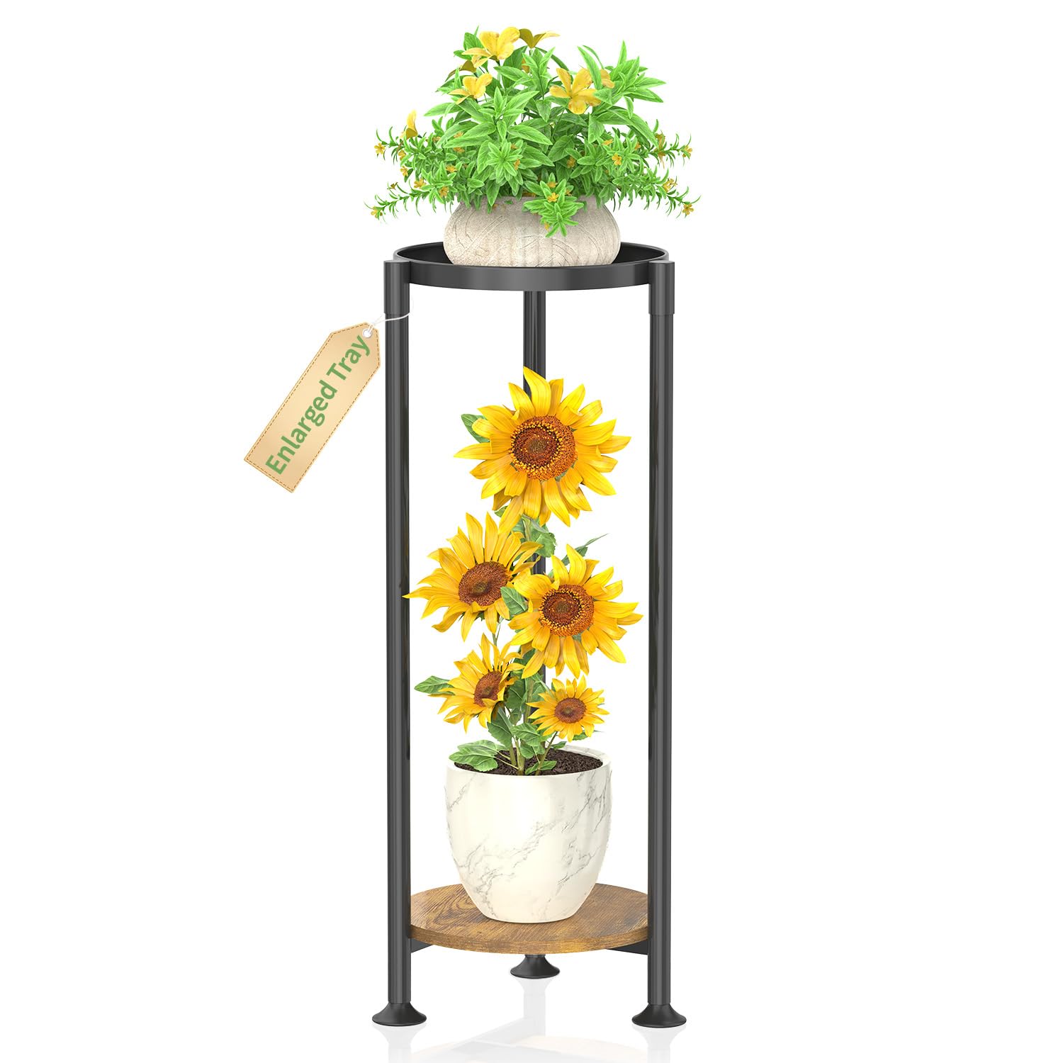KMOTASUO 2-Tier Stand setup showcasing quick assembly for a cozy living room.