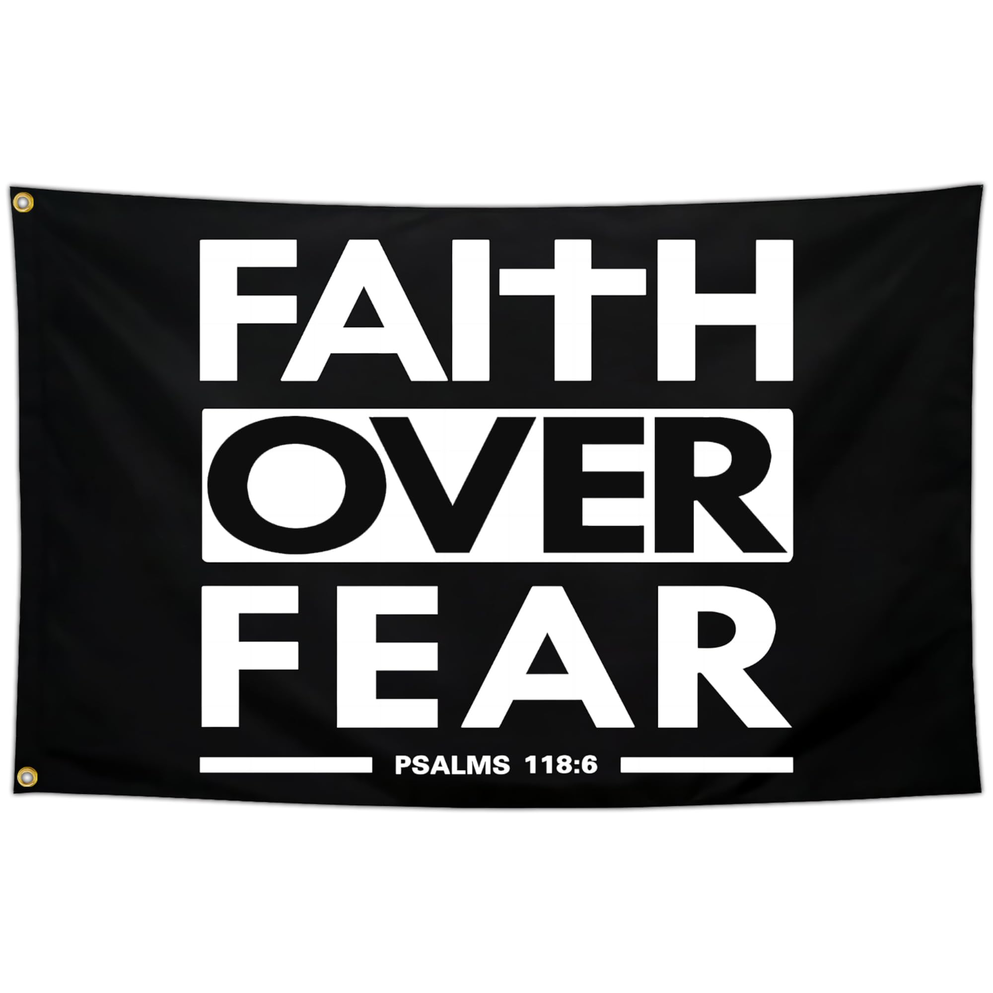 Kmxzint Faith Over Fear flag 3x5 outdoor use, durable for weather