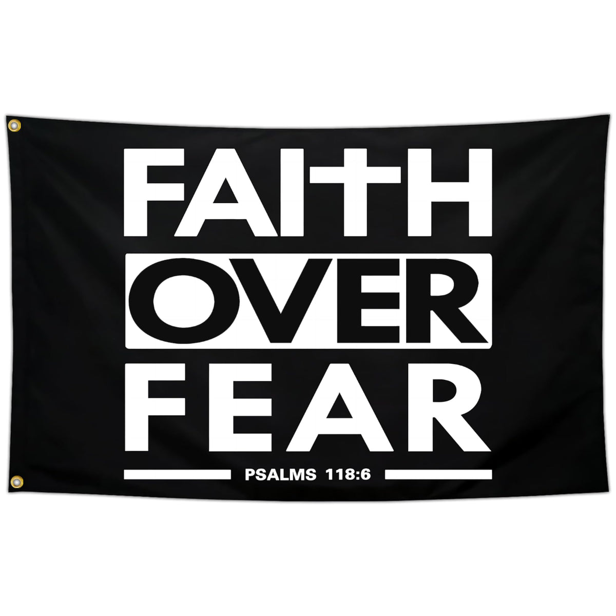 Kmxzint Faith Over Fear flag 3x5 outdoor use, durable for weather