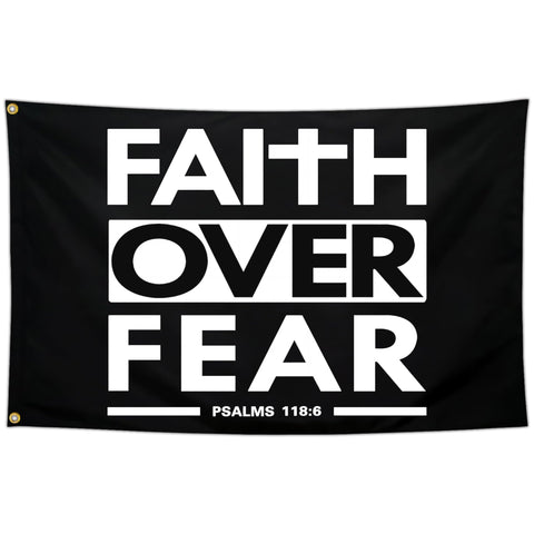 Kmxzint Faith Over Fear flag 3x5 outdoor use, durable for weather