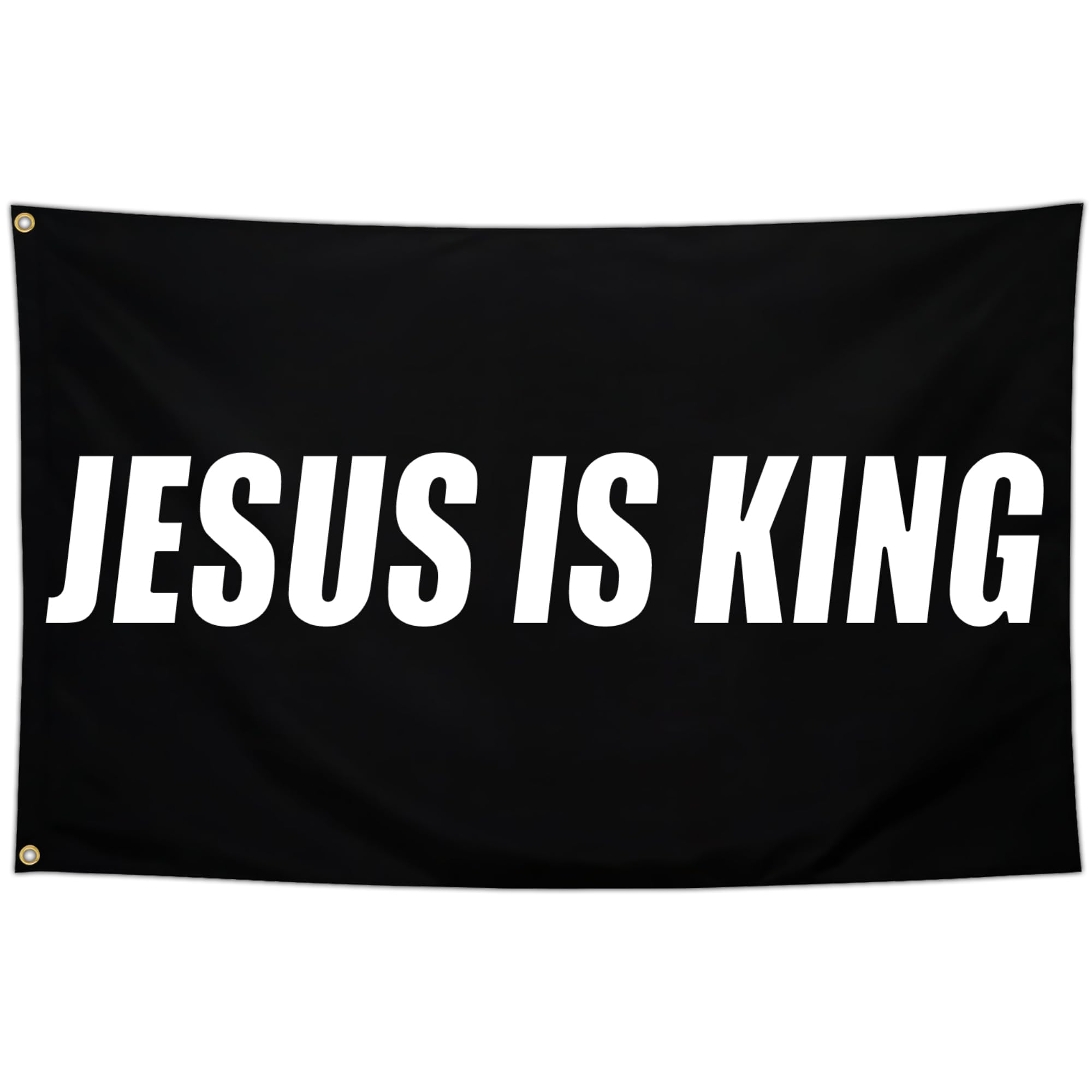 Kmxzint Jesus is King flag double-sided for outdoor display
