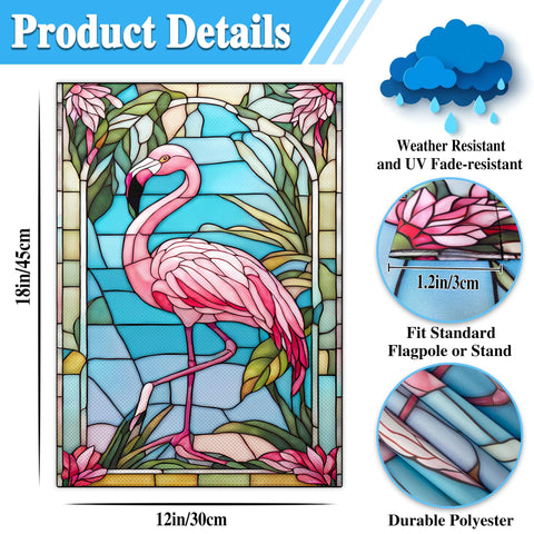 KNAPAL Double-sided garden flag with silk screen printing preserves vivid colors.