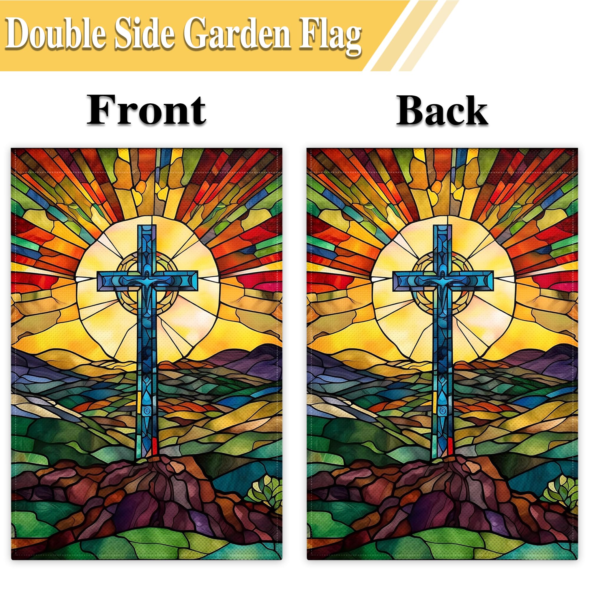 KNAPAL easy-mount garden flag for quick hanging on poles or walls
