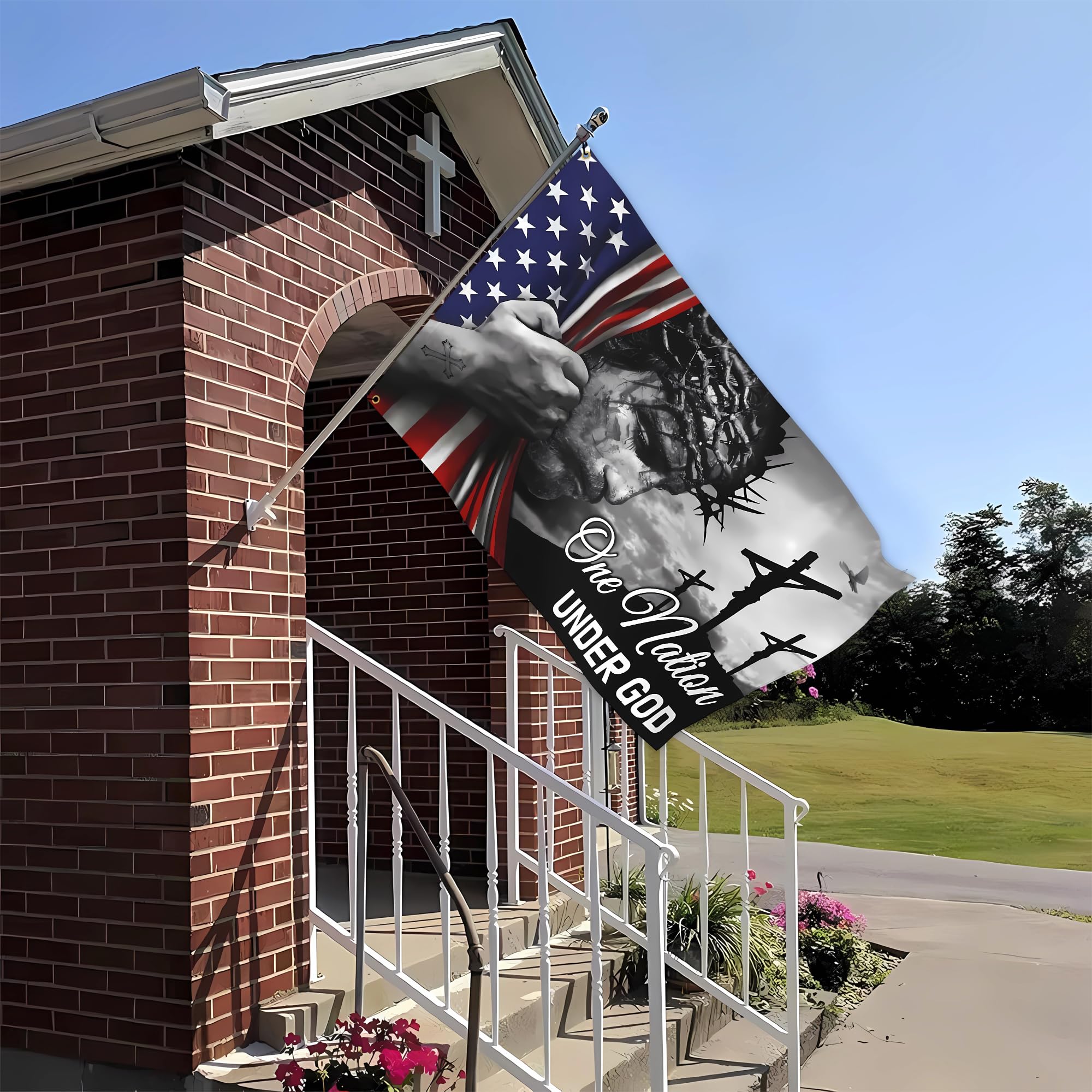 KNAPAL flag displayed on wall in a dorm room setting