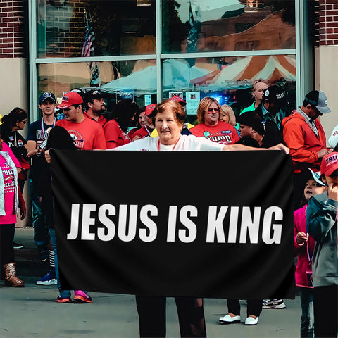 KNAPAL jesus is king flag makes a meaningful gift