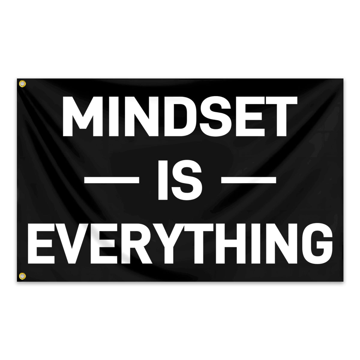 KNAPAL Mindset is Everything flag front view boosts gym focus