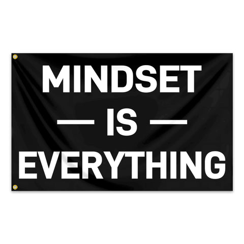 KNAPAL Mindset is Everything flag front view boosts gym focus