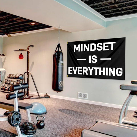 KNAPAL Mindset office wall flag keeps goals in sight during long workdays