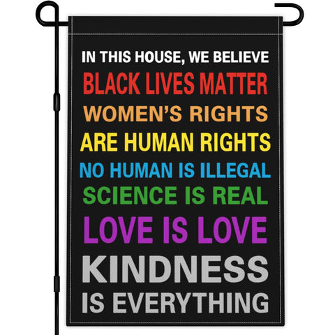 KNAPAL Pride flag 12x18 front view, vibrant colors for outdoor display.