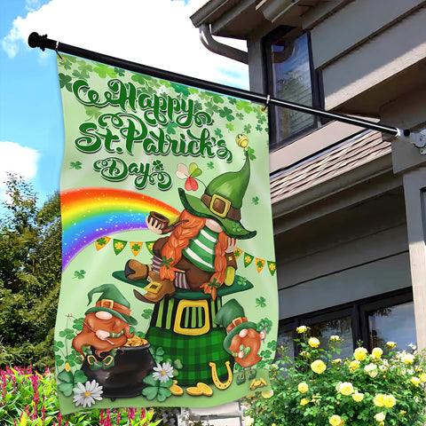 KNAPAL St Patrick's Day flag double-sided design for full visibility.