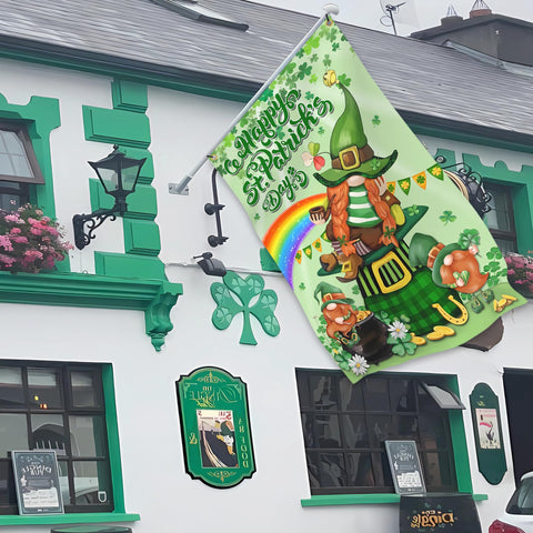 KNAPAL St Patrick's Day flag silk-screen printing preserves vivid colors on both sides.