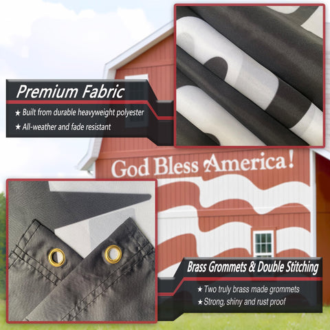 KNAPAL waterproof and UV coated flag withstands weather