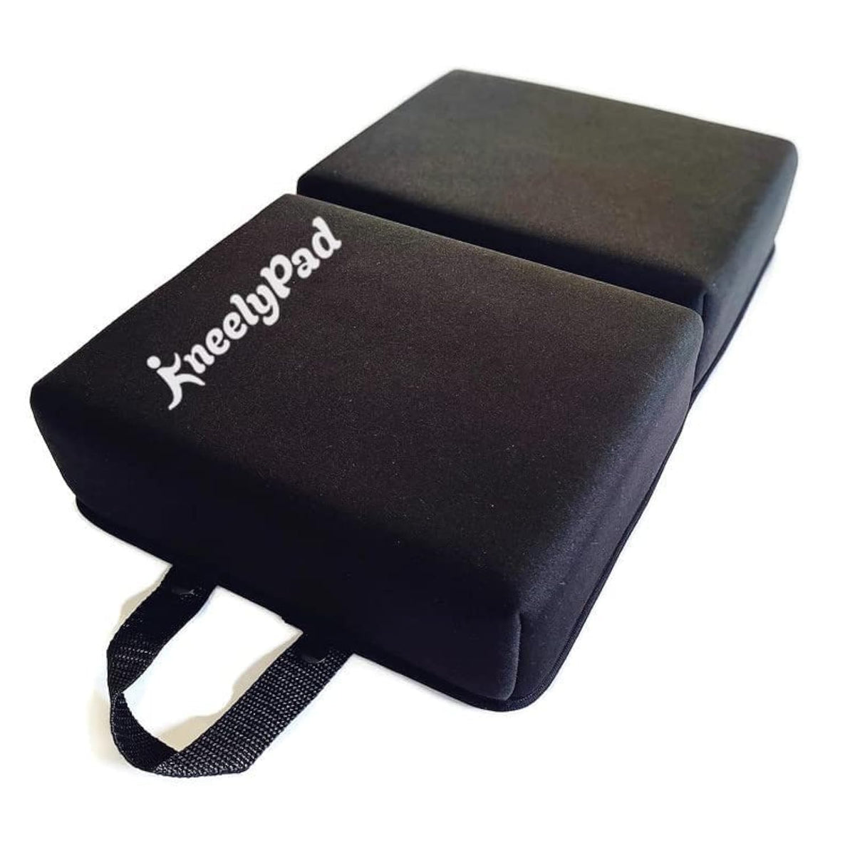 KneelyPad foldable knee pad with handle for easy transport during tasks.