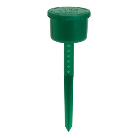 Kness Green Ants-No-More bait station outdoors, protects bait from weather while targeting ants