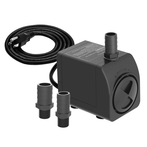 Knifel submersible pump with quiet-operation for serene aquariums and fountains.