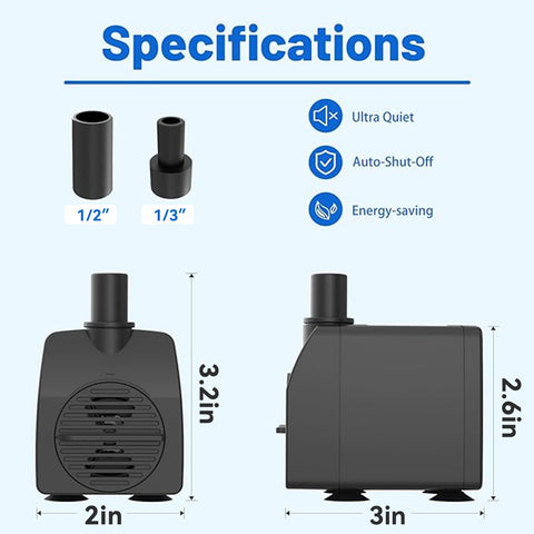 Knifel submersible pump detachable design for quick cleaning and maintenance.