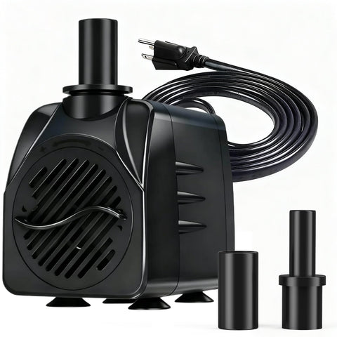 Knifel submersible water pump operating quietly for ponds and aquariums.