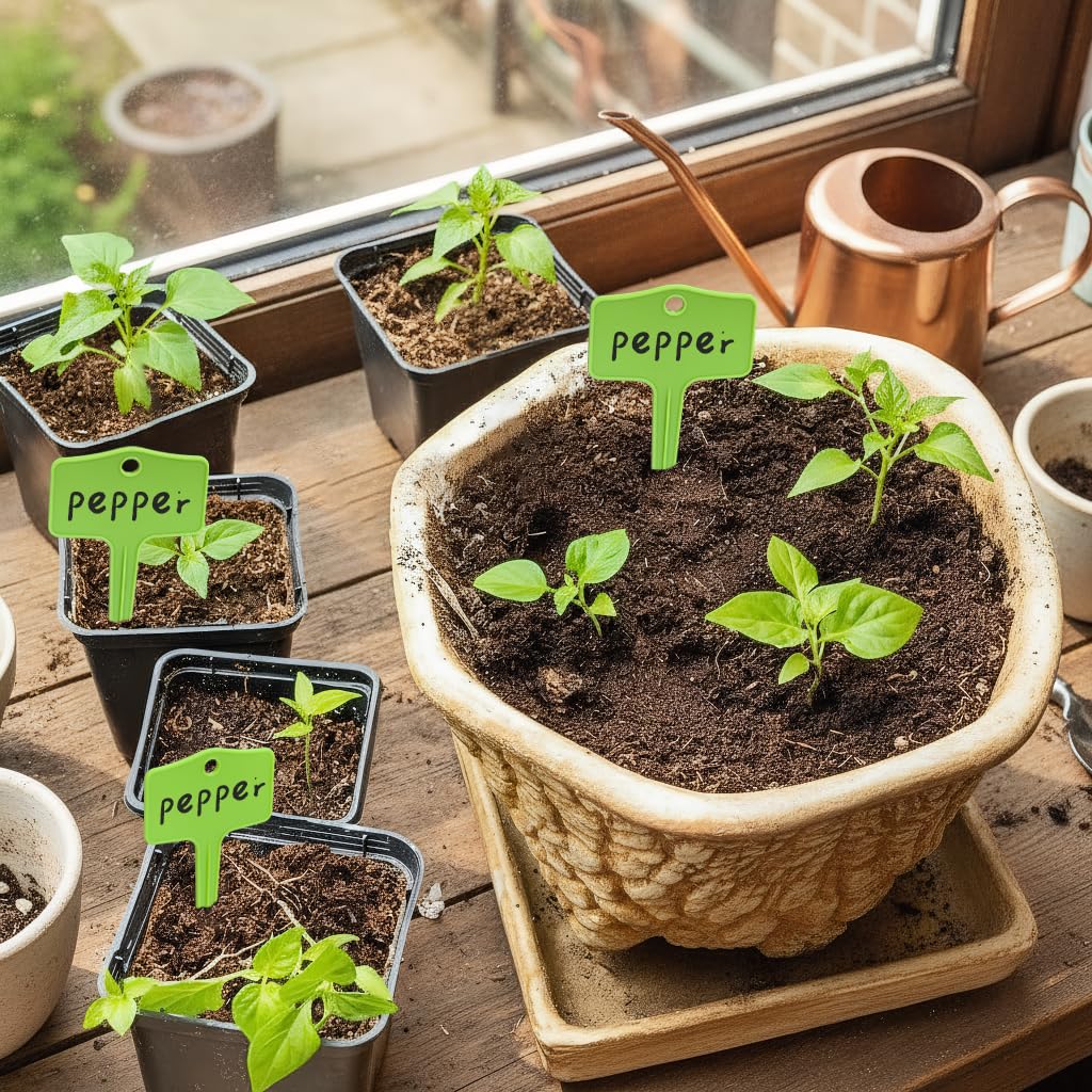 KNLLFolan 12x6.5 cm size fits most pots and plants for versatile labeling.