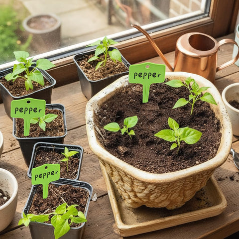 KNLLFolan 12x6.5 cm size fits most pots and plants for versatile labeling.