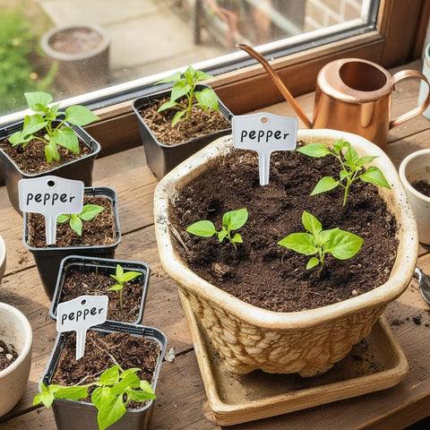 KNLLFolan durable plastic labels resist rust and breaking in outdoor use.