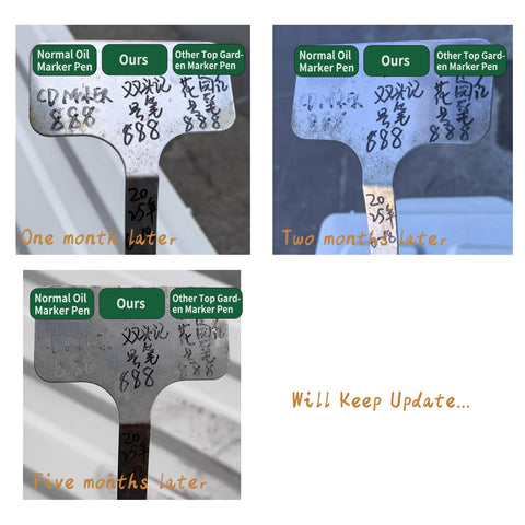 KNLLFolan garden marker writes on glass for quick-dry, clear labeling