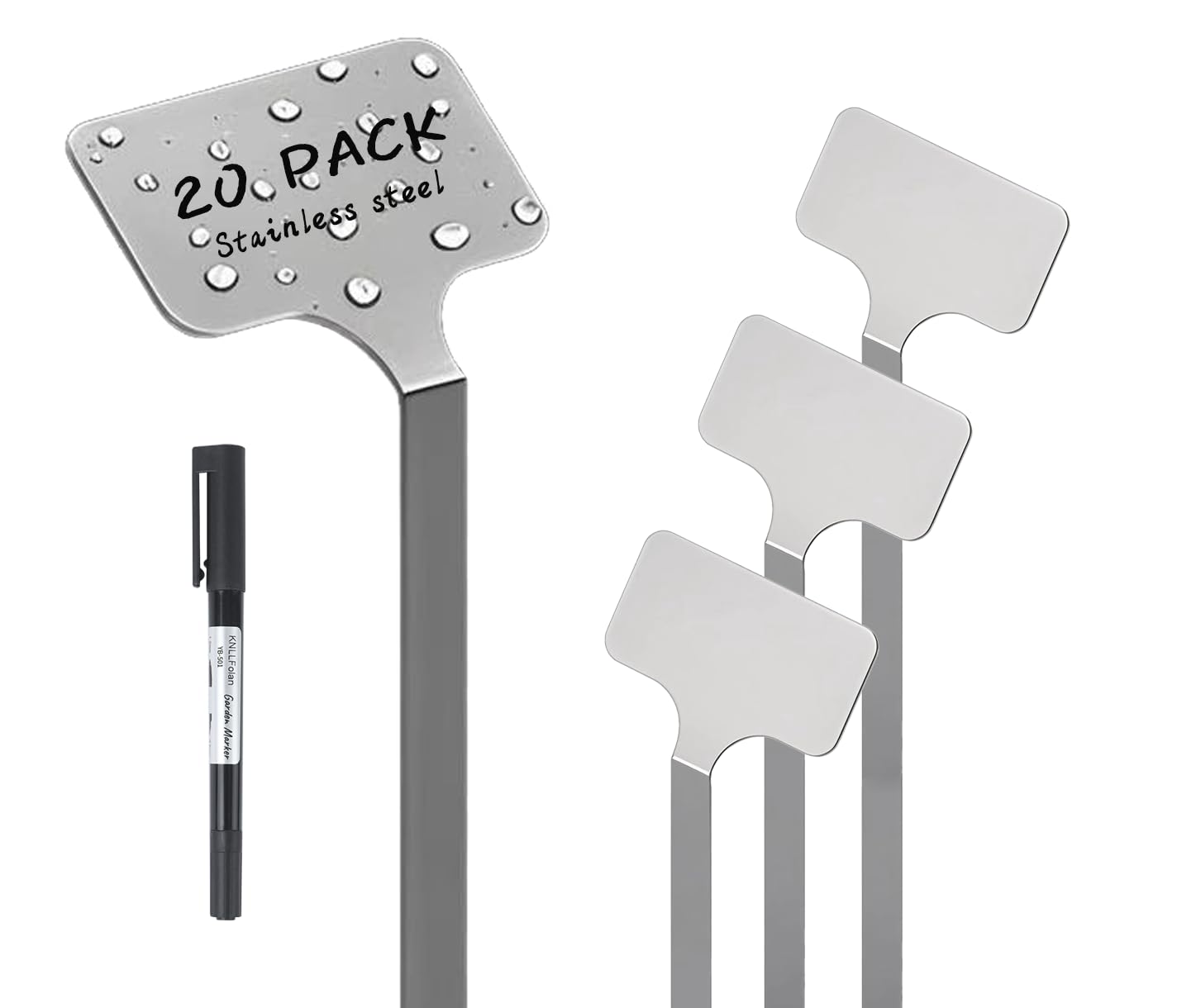 KNLLFolan stainless steel plant labels provide durable garden labeling
