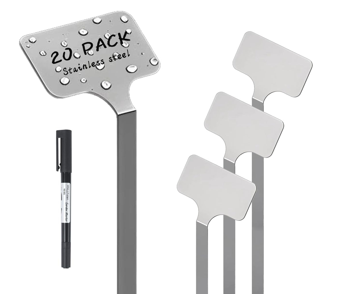 KNLLFolan stainless steel plant labels provide durable garden labeling