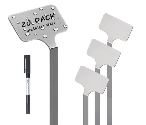 KNLLFolan stainless steel plant labels provide durable garden labeling