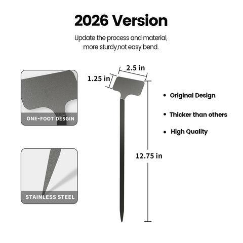 KNLLFolan waterproof metal garden markers stay legible in rain