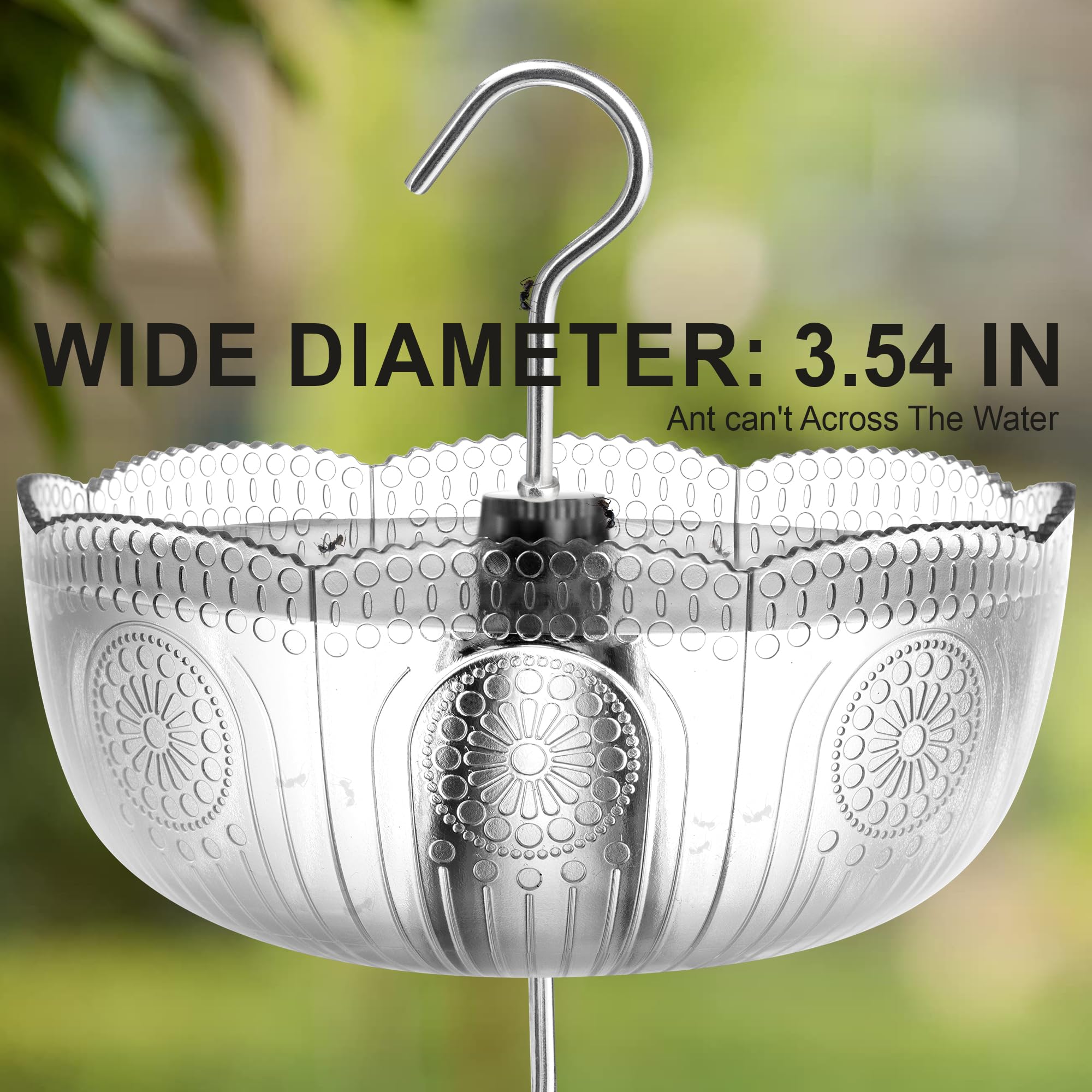 Knowone Ant Moat’s durable materials withstand outdoor use and weather.