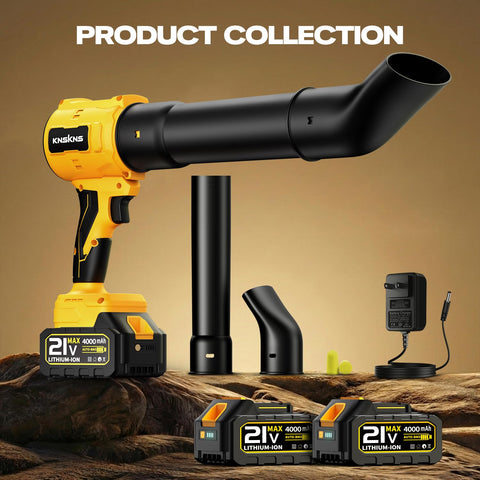 KNSKNS cordless leaf blower lightweight design enables effortless cleaning sessions.