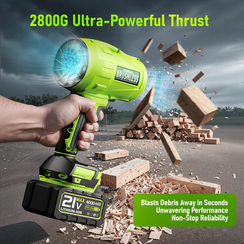 KNSKNS turbo jet design delivers powerful 580K RPM airflow.