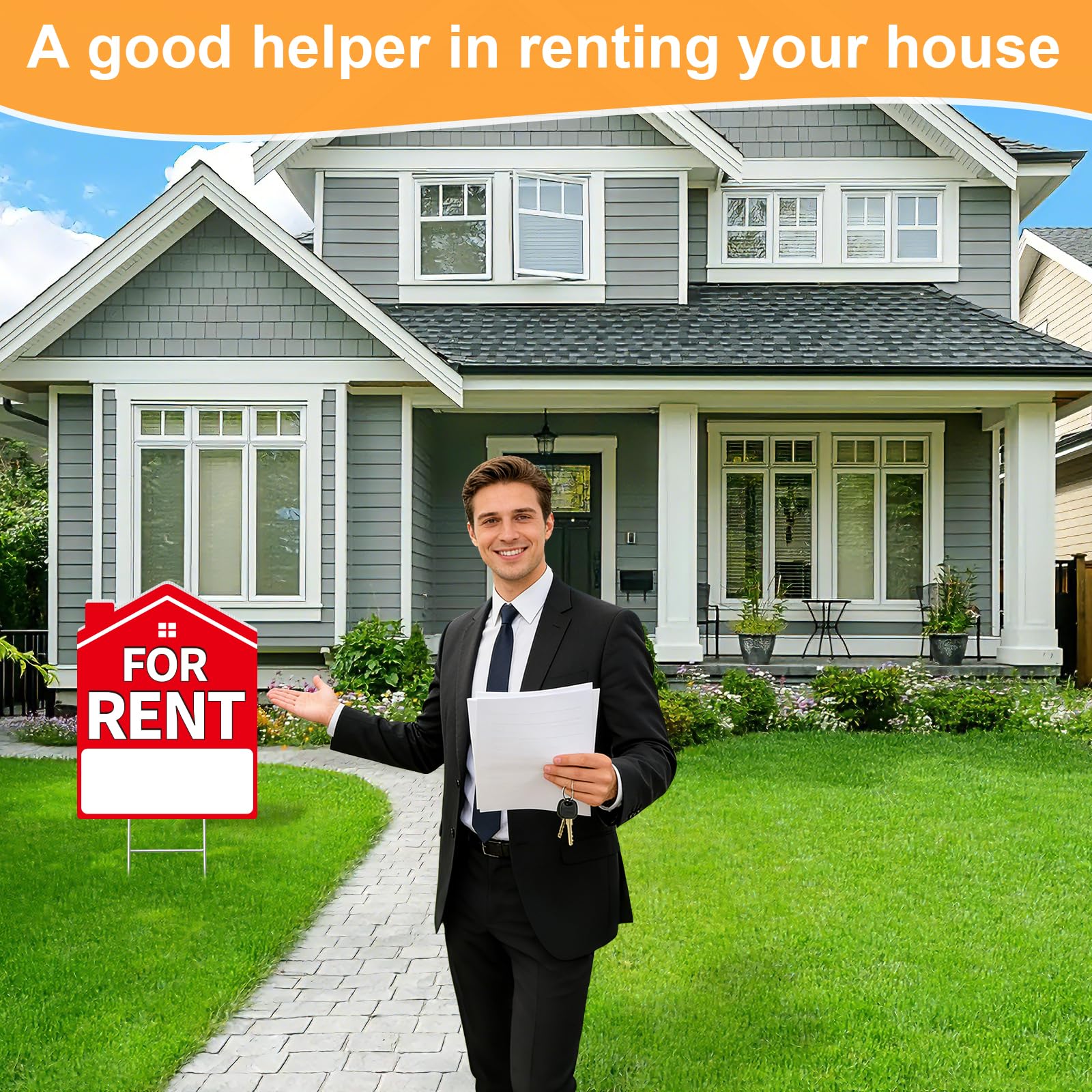 Koalaat For Rent Sign double-sided with blank area for customizable details